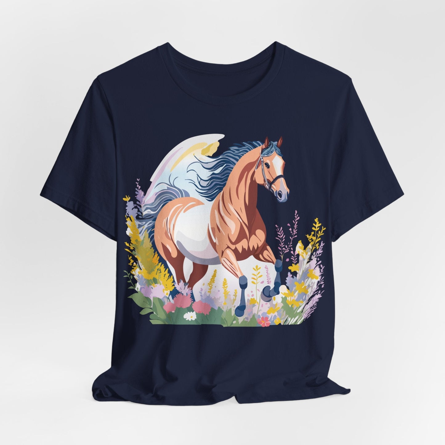 Horse Graphic Unisex 100 Cotton Vintage Animal Art T-Shirt 4