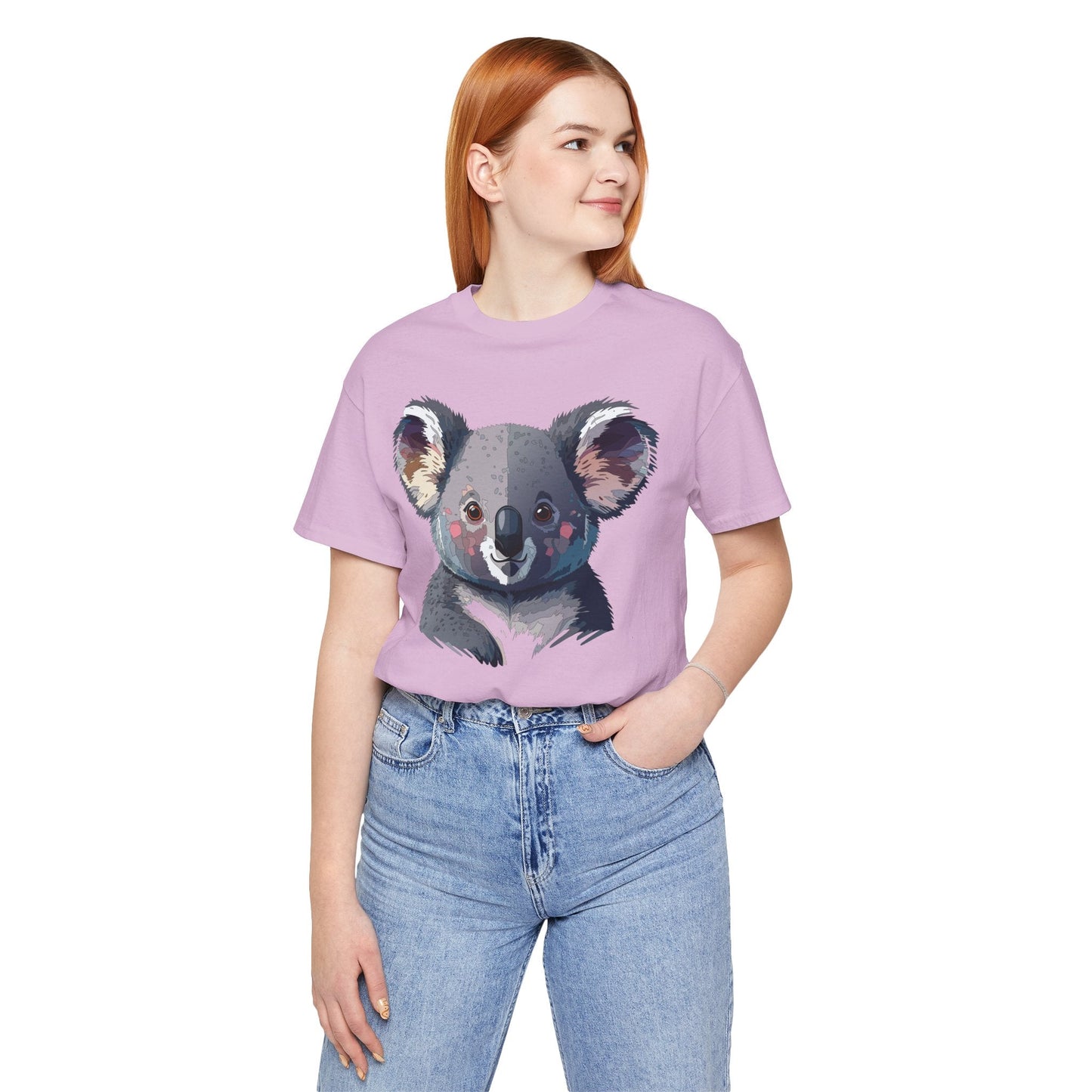 Unisex Animal Shirt With Animal Art Design Tee Wild Animals Short Sleeve Jersey Cotton
