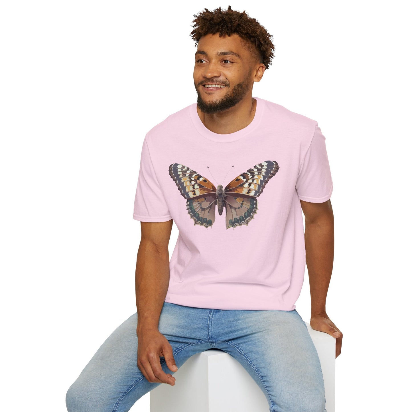Monarch Butterfly Shirt Unisex T Shirt Design Gildan Softstyle 64000 100 Percent Ring Spun Cotton