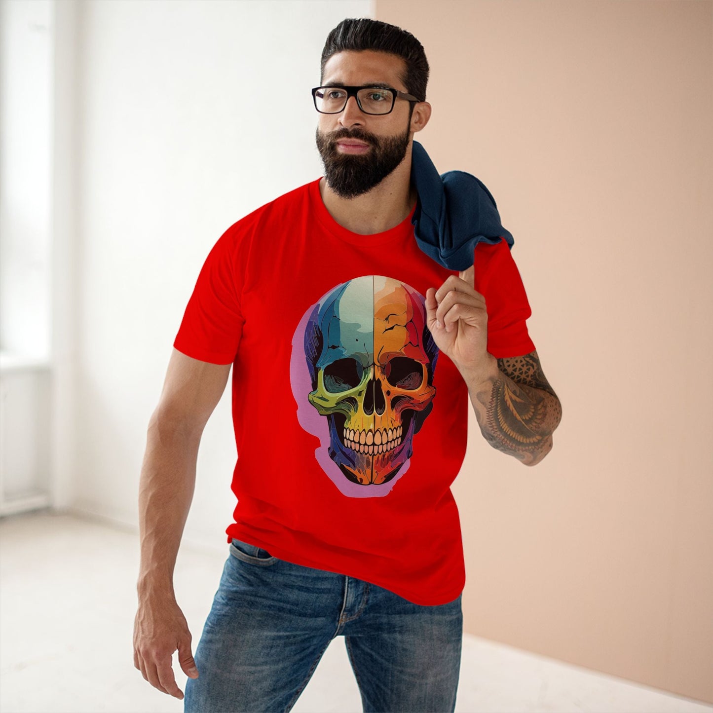 Skull Shirt Unisex Skeleton Tee Premium Cotton With Original Art Design Retro2Nova Collection