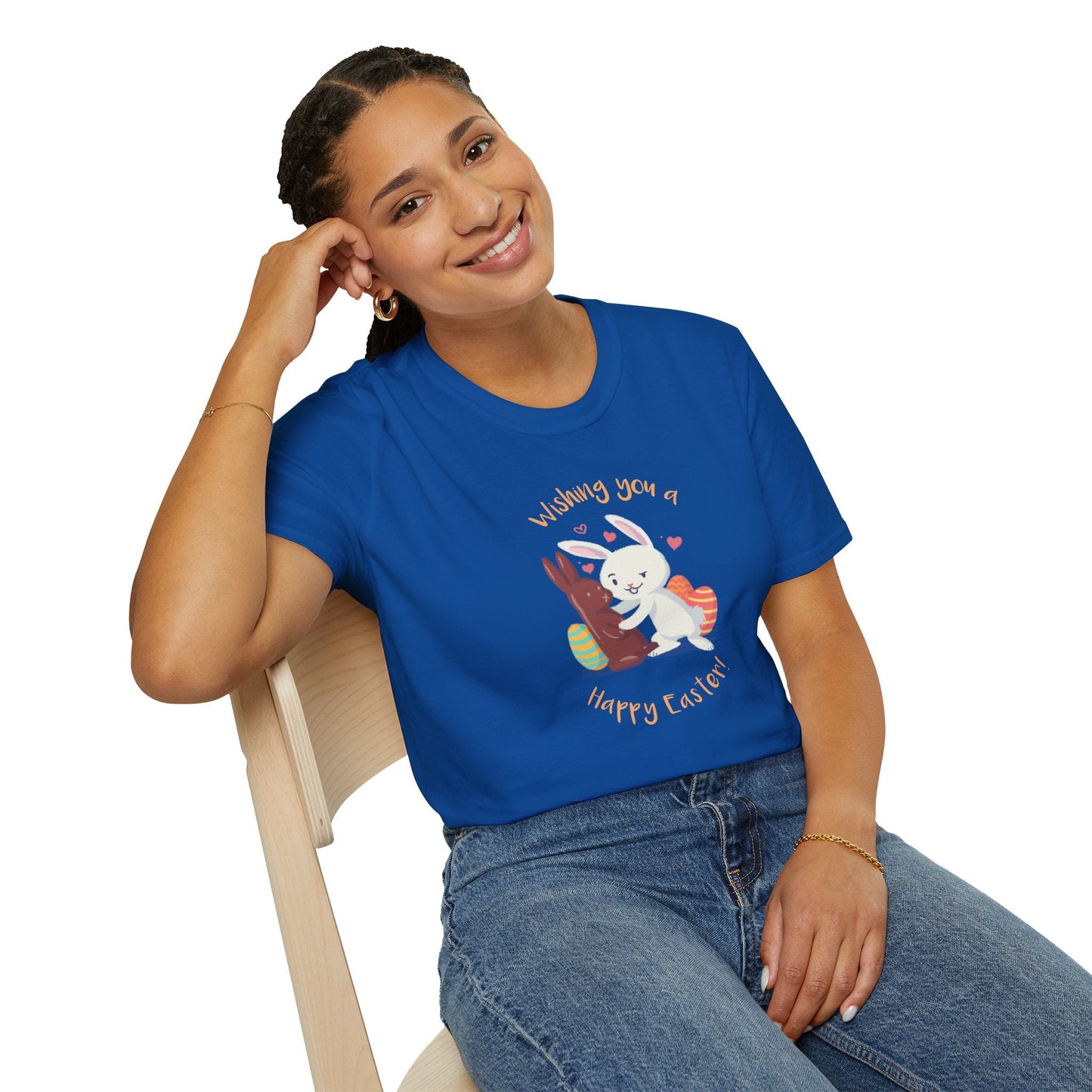 Easter Bunny T Shirt With Easter Signature And Prints Unisex Tee Design For All Occasions