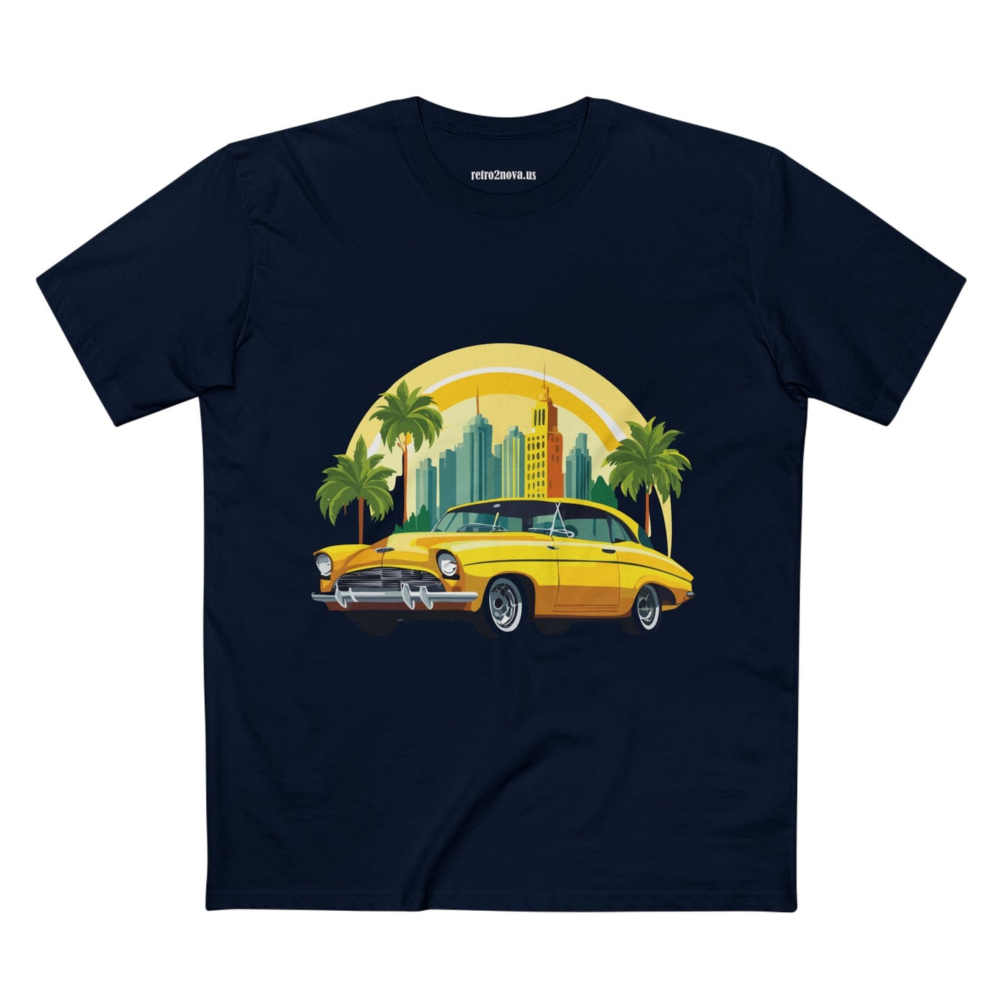 Retro Car Shirt Vintage Car Shirt Unisex Premium Cotton Tee With Original Art Design RC 24