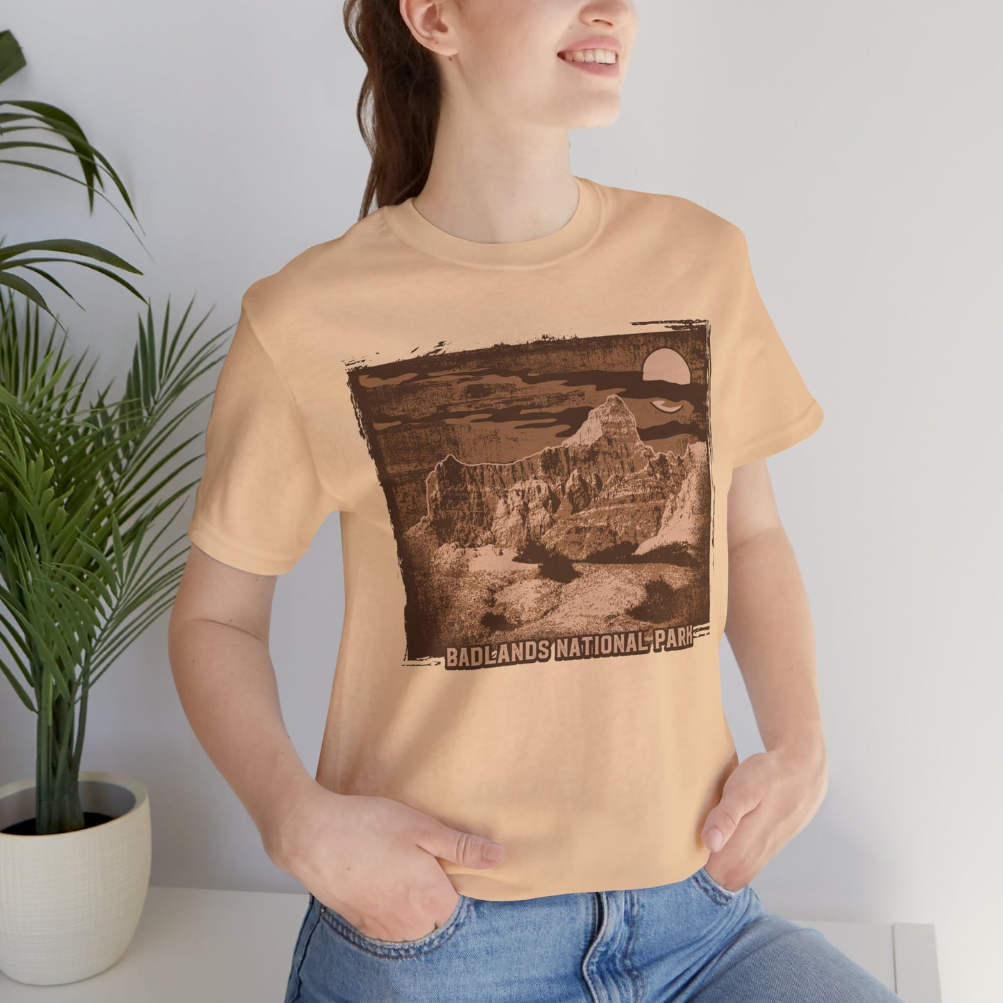 Badlands Retro Poster Graphic Design Tee, Badlands Shirt, Vintage Tees, Art Design T-Shirt, Graphic Tee, Retro Art Shirts