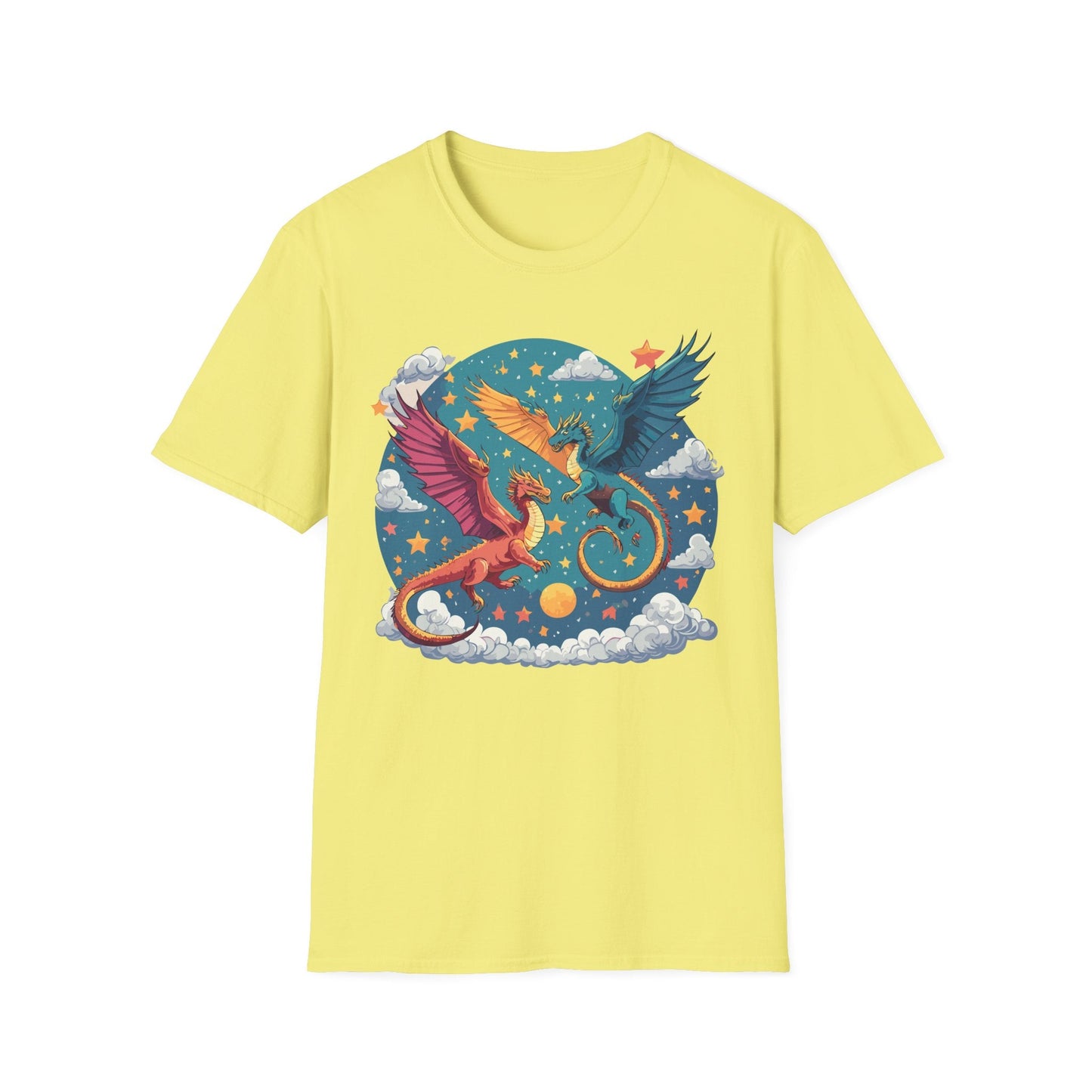 Dragon Graphic Unisex 100 Cotton Tee with Animal Artwork Design 18