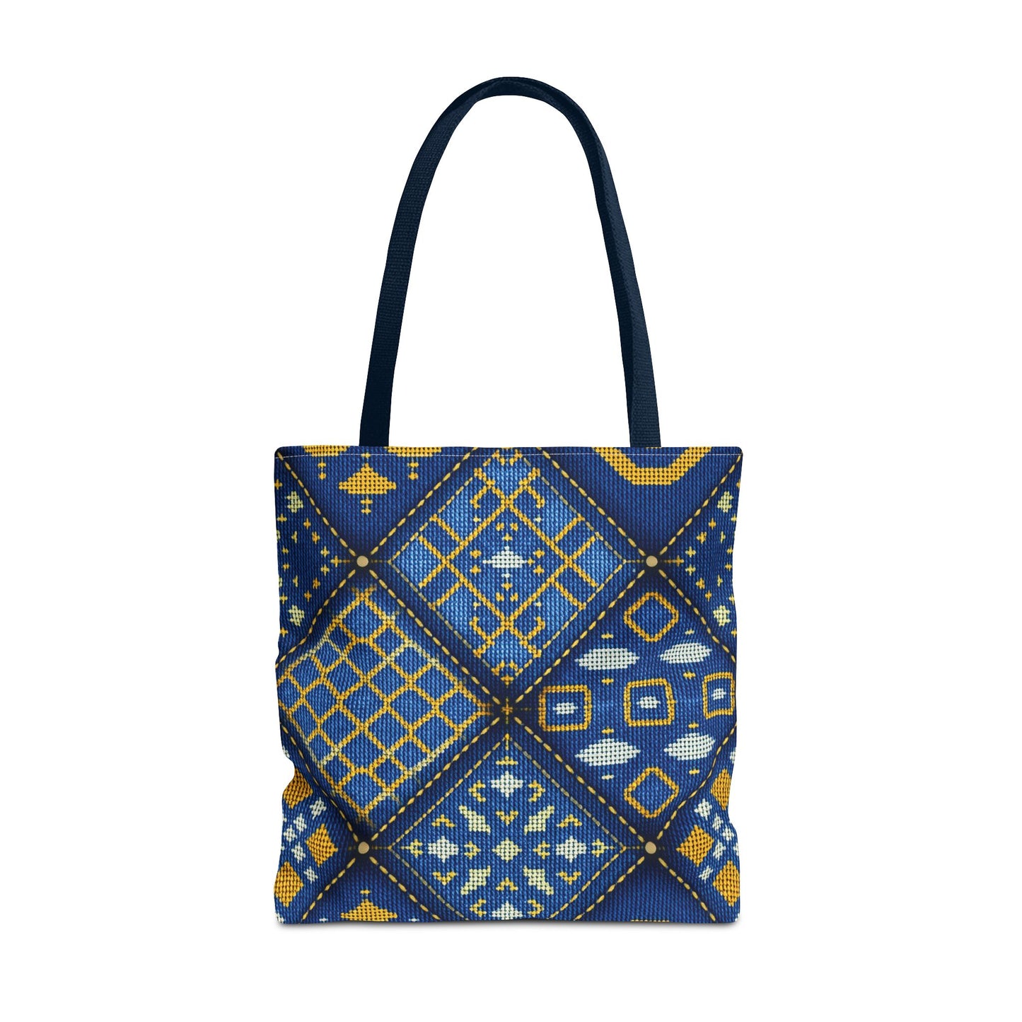 Denim Fabric Imitation Print Unisex Canvas Bag Poly Spun 3 Sizes Tote Bag 189-1