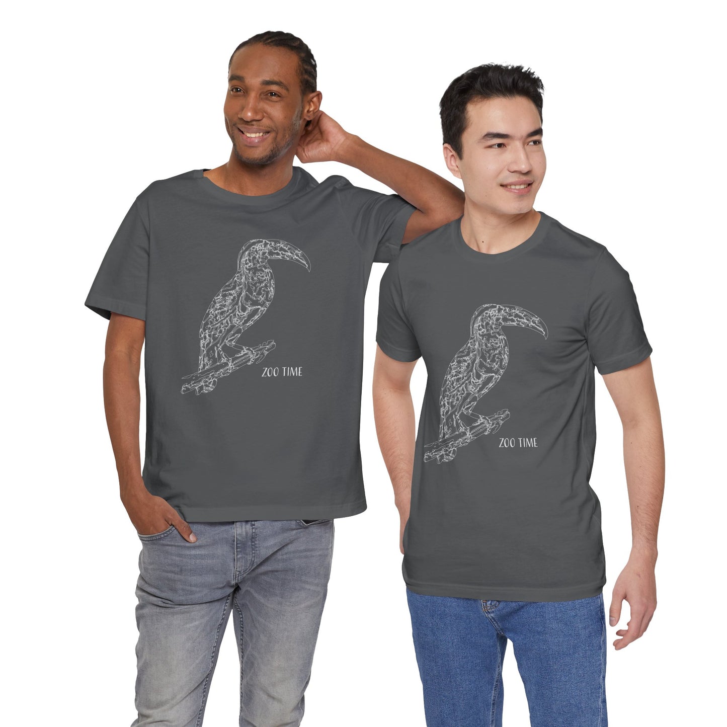 Unisex Tee Shirt with animals Print