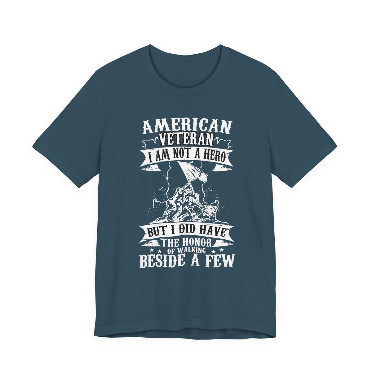 American Veteran I Am Not A Hero T-Shirt Military Tribute Unisex Cotton Tee v53