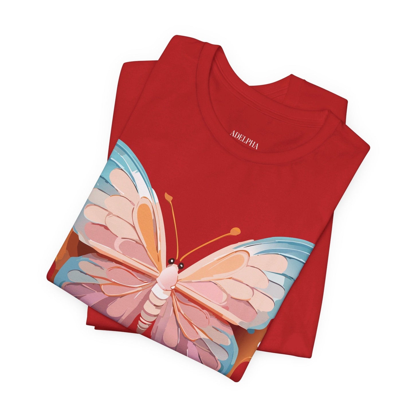 Butterfly Graphic Unisex 100 Cotton Lightweight Vintage Design Jersey Tee 86