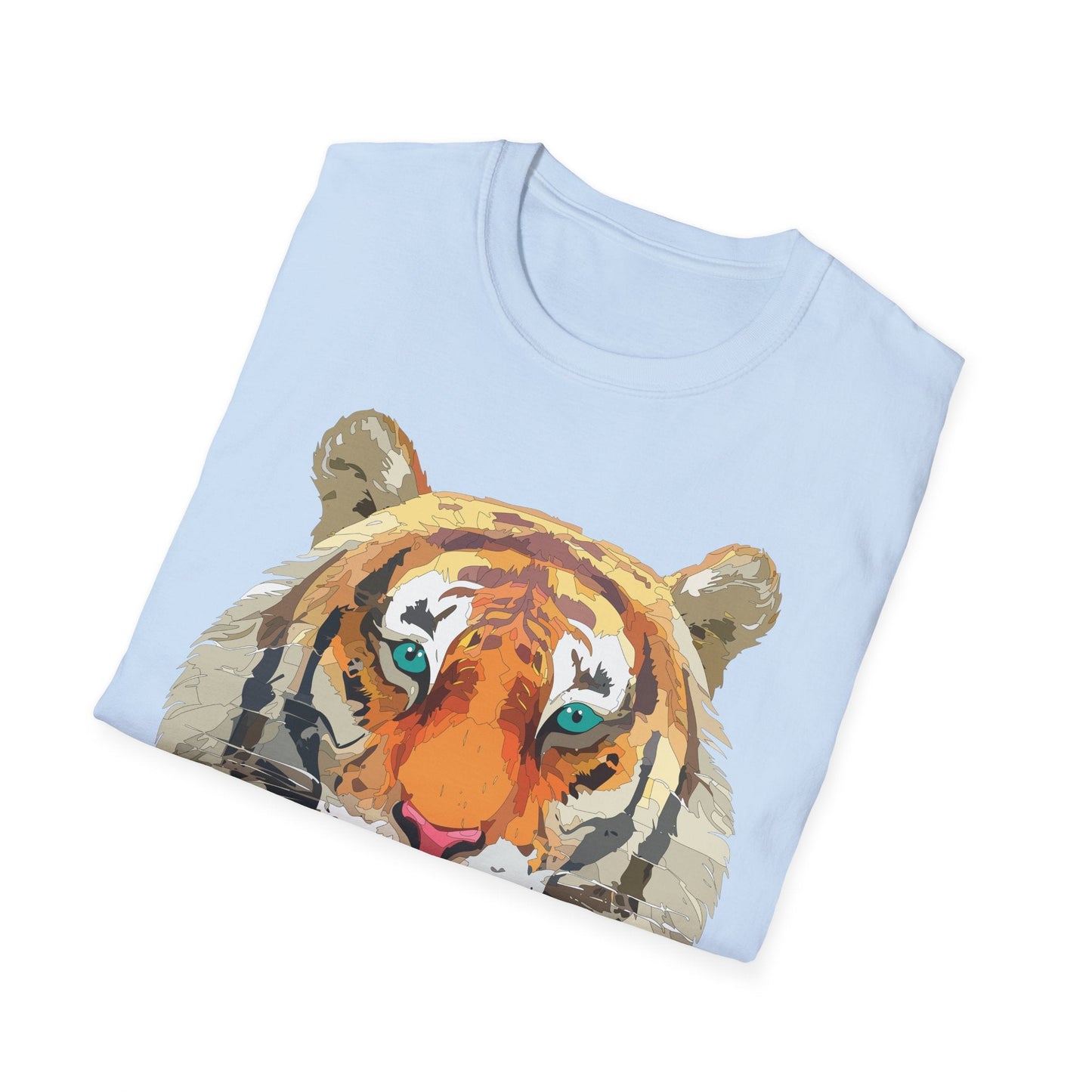 Tiger Shirt Unisex Animal Tee Gildan Softstyle 64000 Cotton Tee