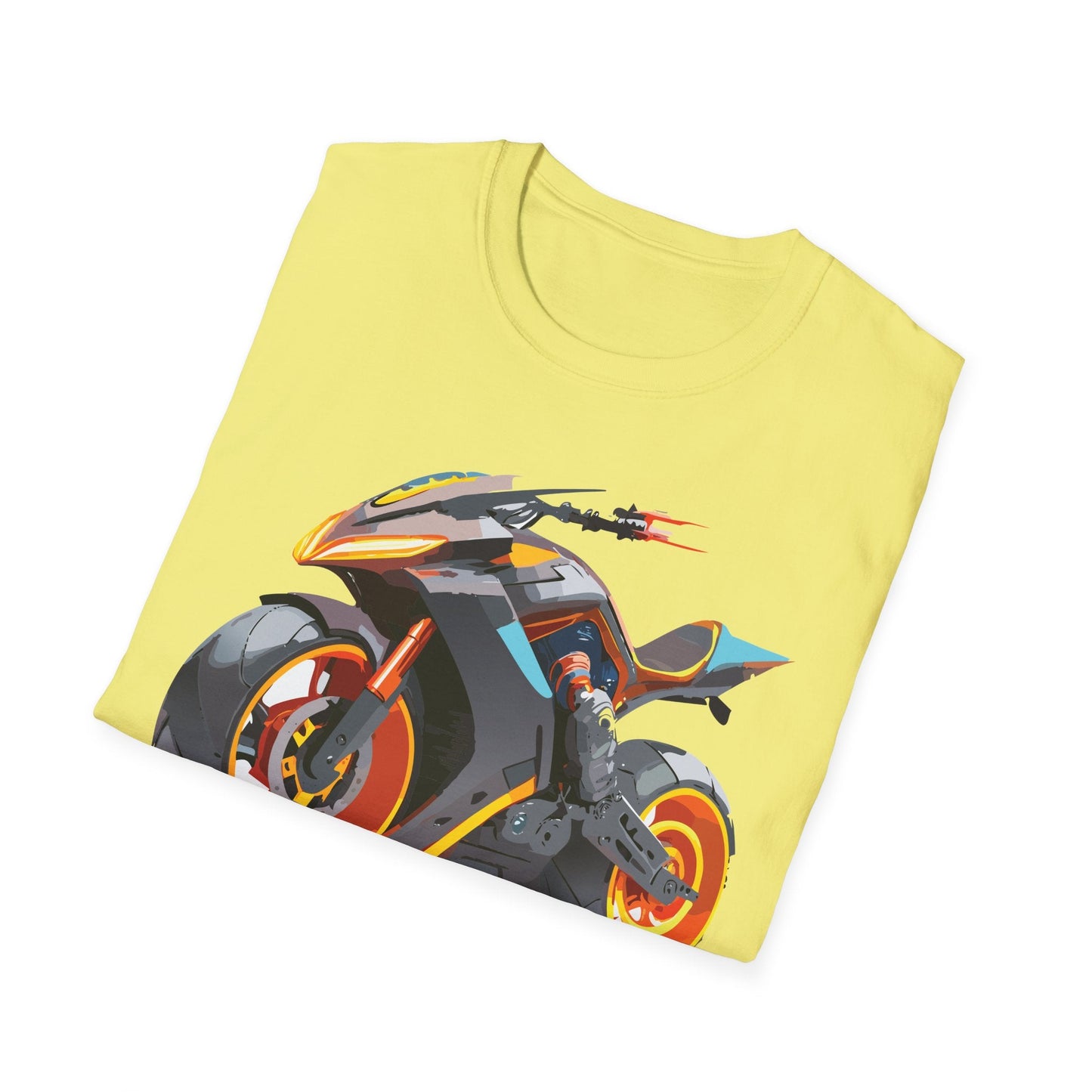 Unisex Bike T Shirt With Motorcycle Graphic MTB Tee Cotton Softstyle Comfort For Riders