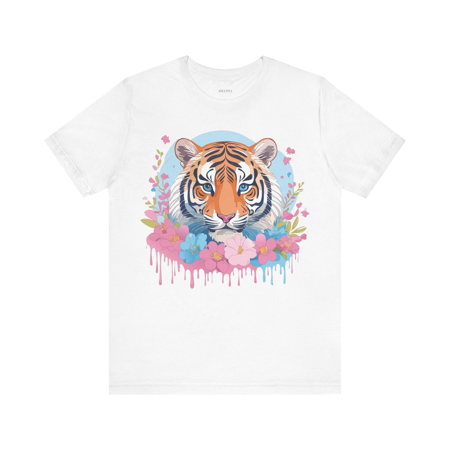 Tiger Graphic Tee by Adelpha Unisex Vintage Inspired Artwork Short Sleeve Shirt Edition