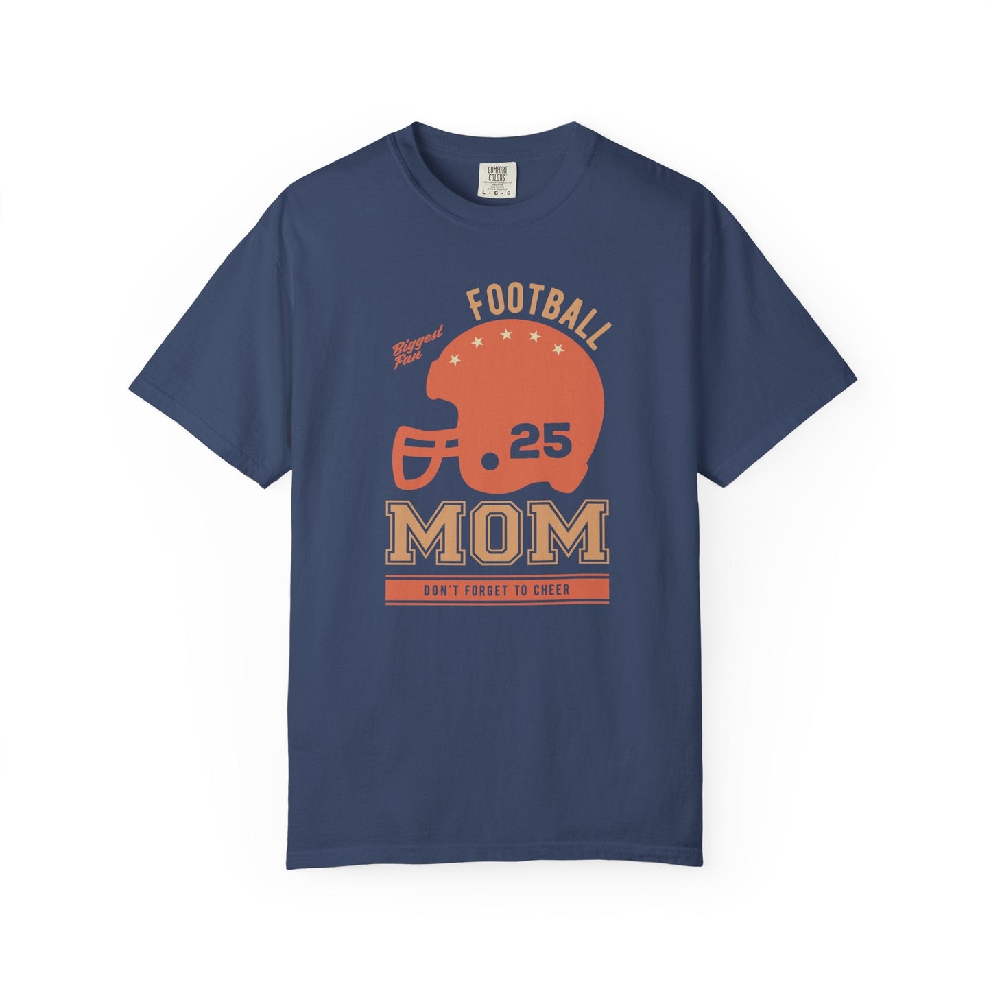 Football Mom T-shirt Mother's Day Mama Tee Unisex Comfort Colors Garment-Dyed Cotton h43
