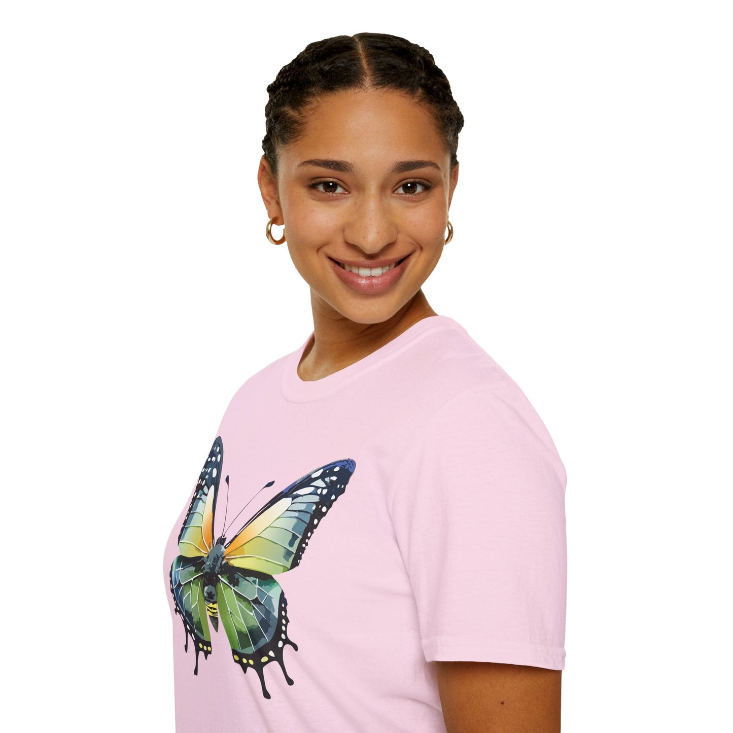 Butterfly Shirt Unisex Softstyle Gildan 64000 Monarch Butterfly Graphic Tee For Men And Women