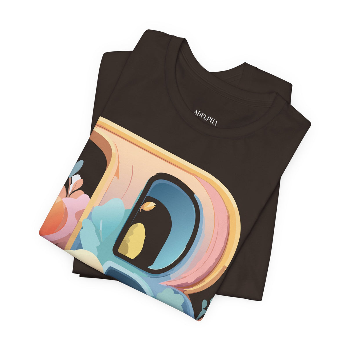 Letter B Graphic Unisex Cotton Bella+Canvas Tee with Art Letter Design