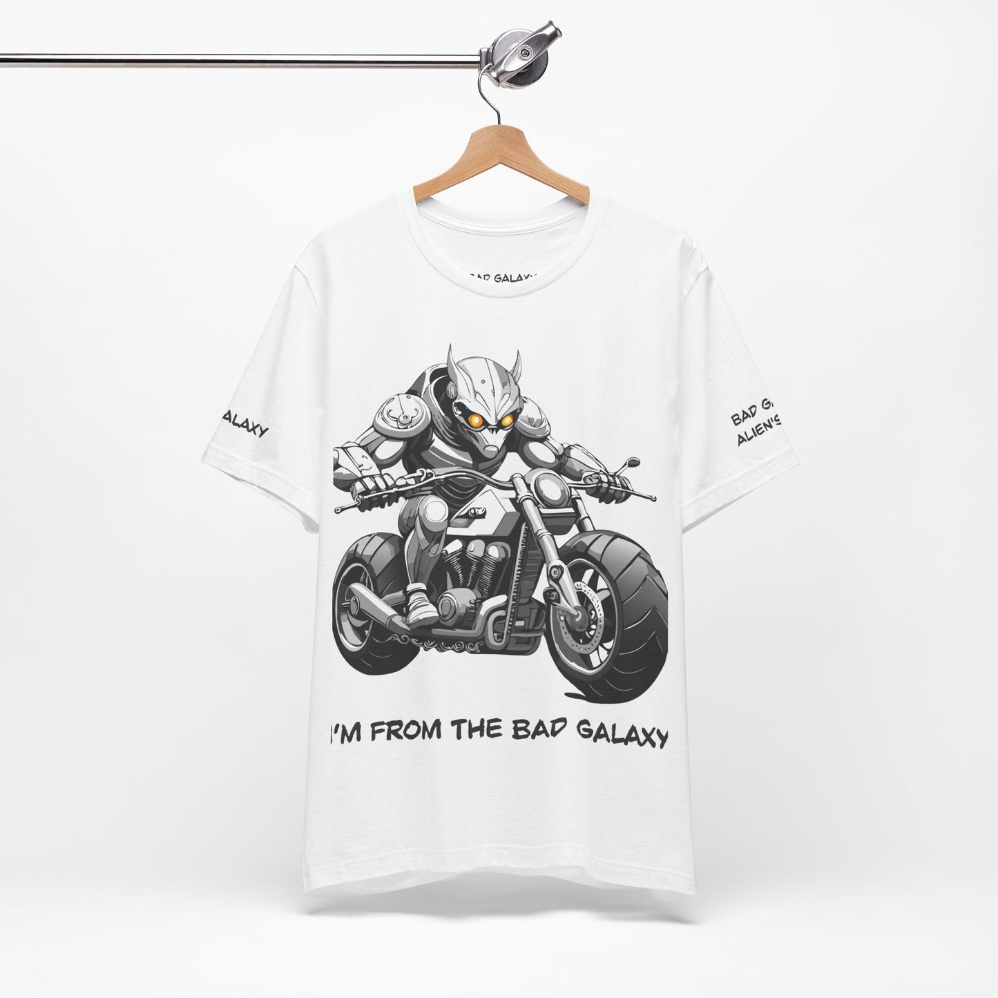 Alien Tee Shirt From Bad Galaxy USA Made To Order Cotton Tee With Eco Friendly Inks Now