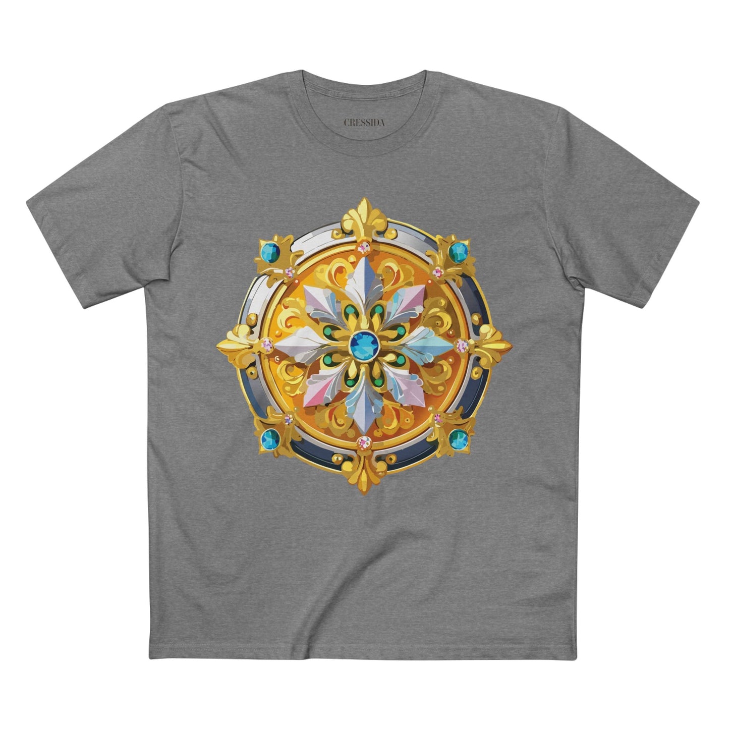 Medallion Graphic T-Shirt Unisex 100 Cotton With Gold Art Design Medal Tee 9