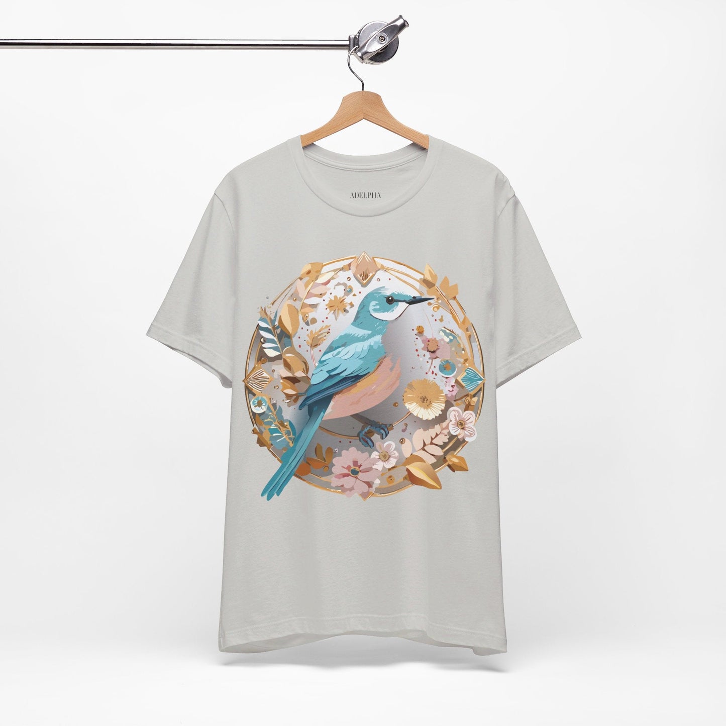 Adelpha Medallion Shirt Unisex Graphic Tee With Vintage Inspired Artwork Short Sleeve Jersey