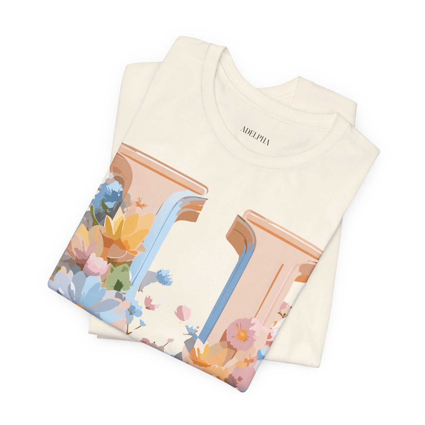 Letter U Shirt Unisex Graphic Tee By Adelpha Vintage Inspired Short Sleeve Art Design