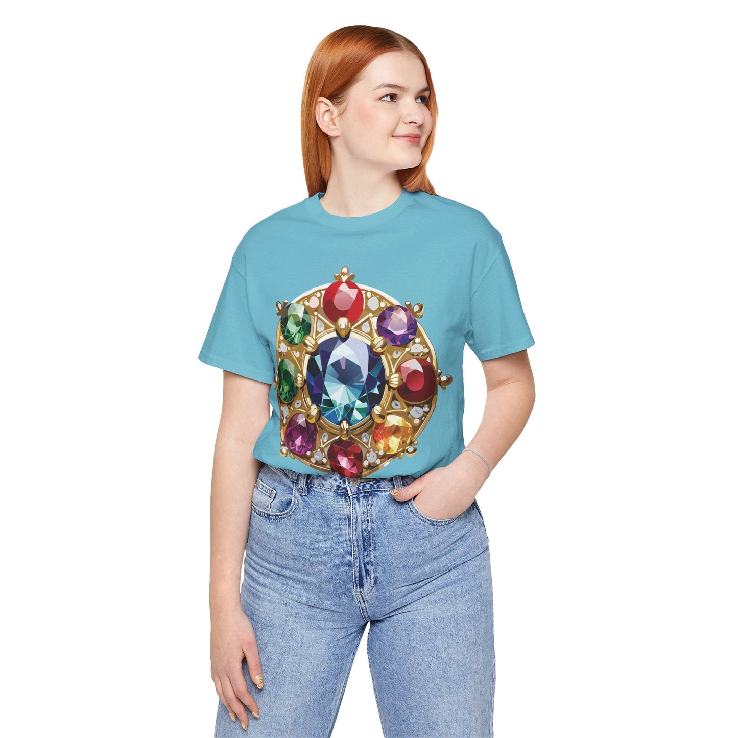Jewelry Graphic Unisex 100 Cotton Vintage Treasure Art T-Shirt 40