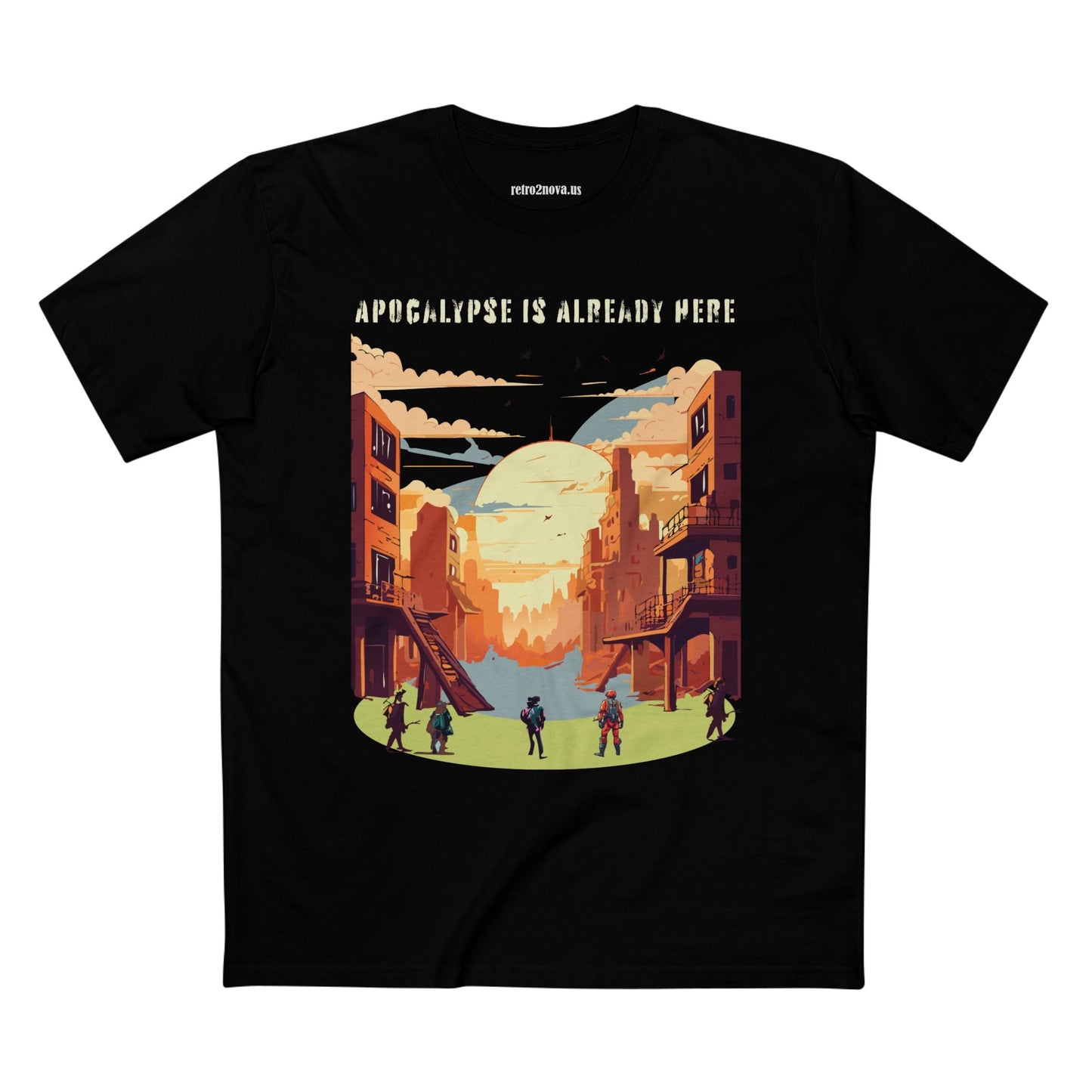 Cataclysm Doomsday Shirt Unisex Premium Cotton Tee Original Art Design Retro2Nova