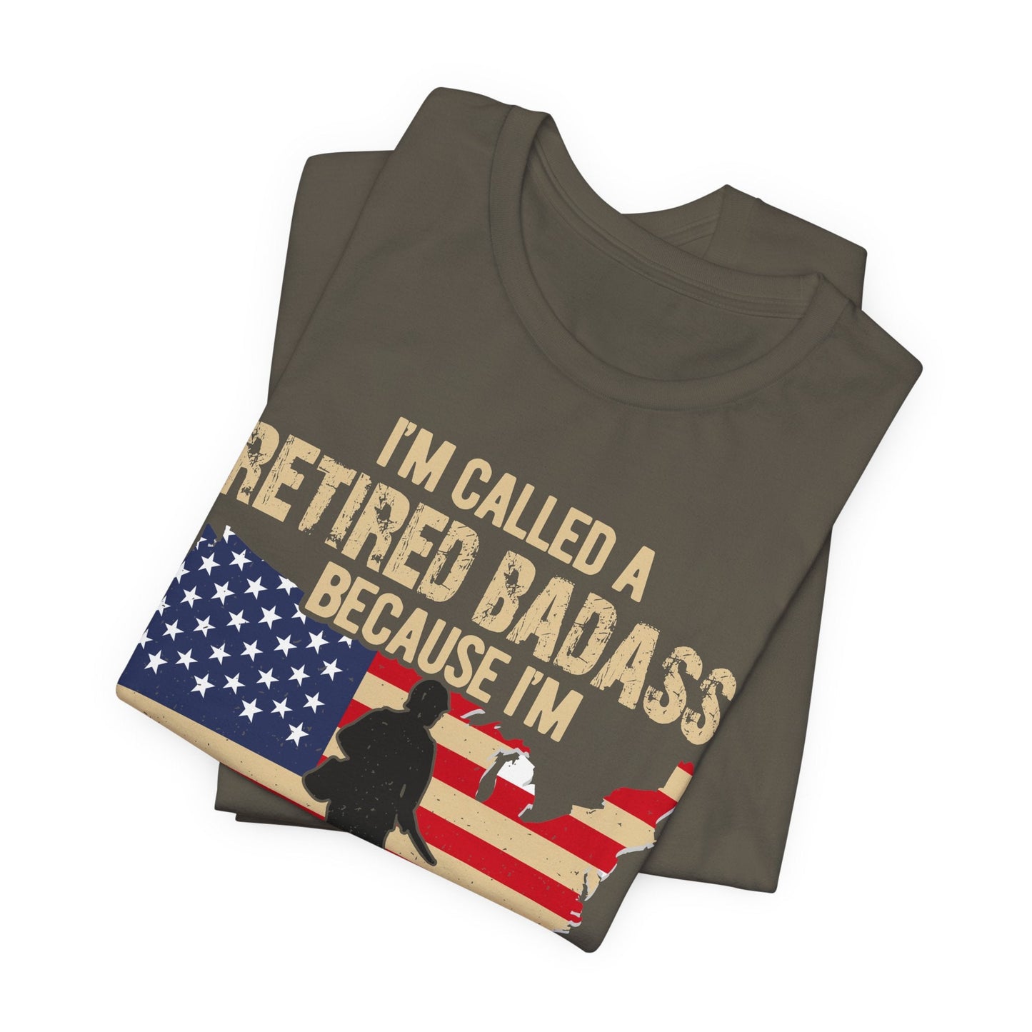 Army Veteran Patriotic Graphic Design Unisex Cotton T-Shirt v22