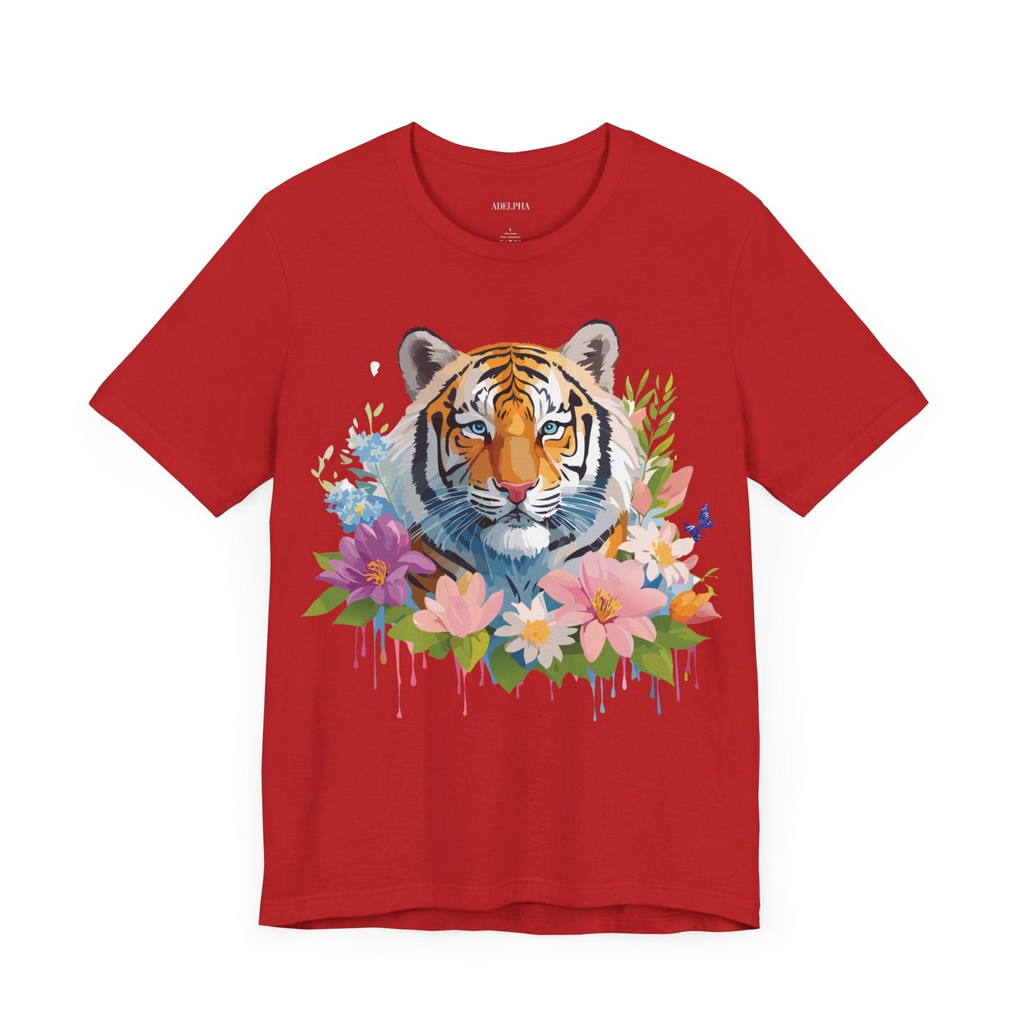 Tiger Graphic Tee Unisex Vintage Inspired Shirt By Adelpha Premium Short Sleeve Edition