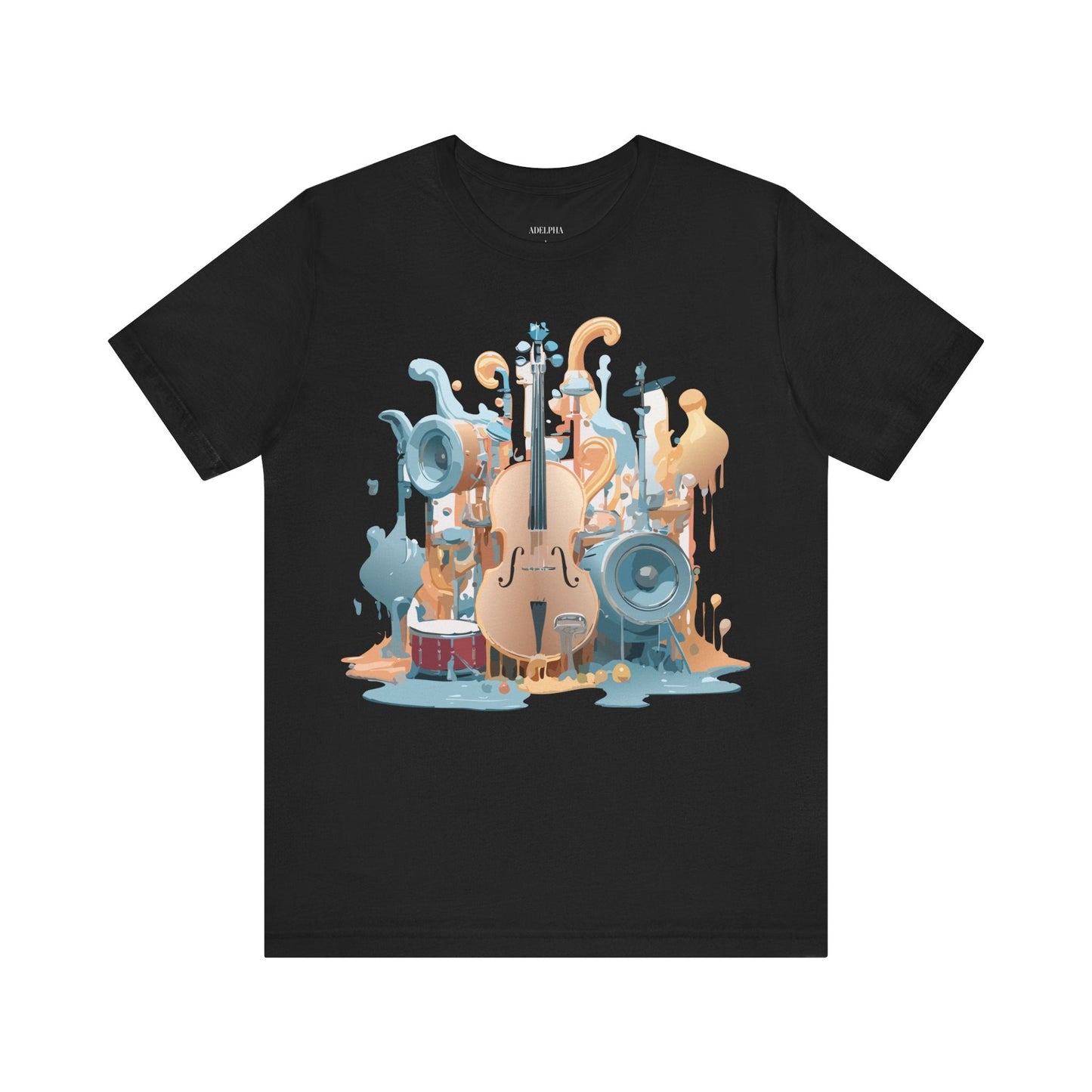 Adelpha Music Graphic T Shirt Unisex Jersey Short Sleeve Vintage Inspired Art Tee
