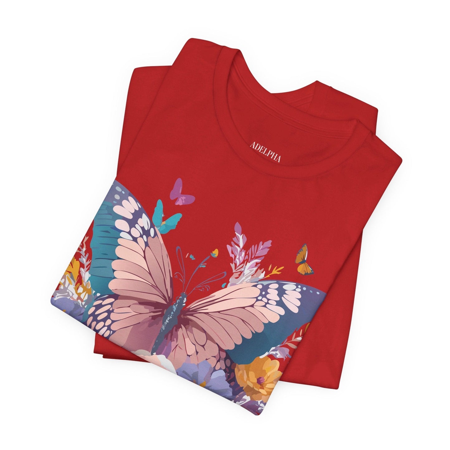 Butterfly Graphic Tee Unisex Short Sleeve From Adelpha Vintage Inspired Artwork