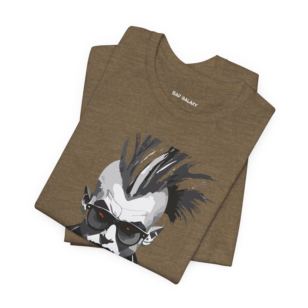 Punk Rock Graphic Unisex Cotton Bella+Canvas Tee with Art Design b33