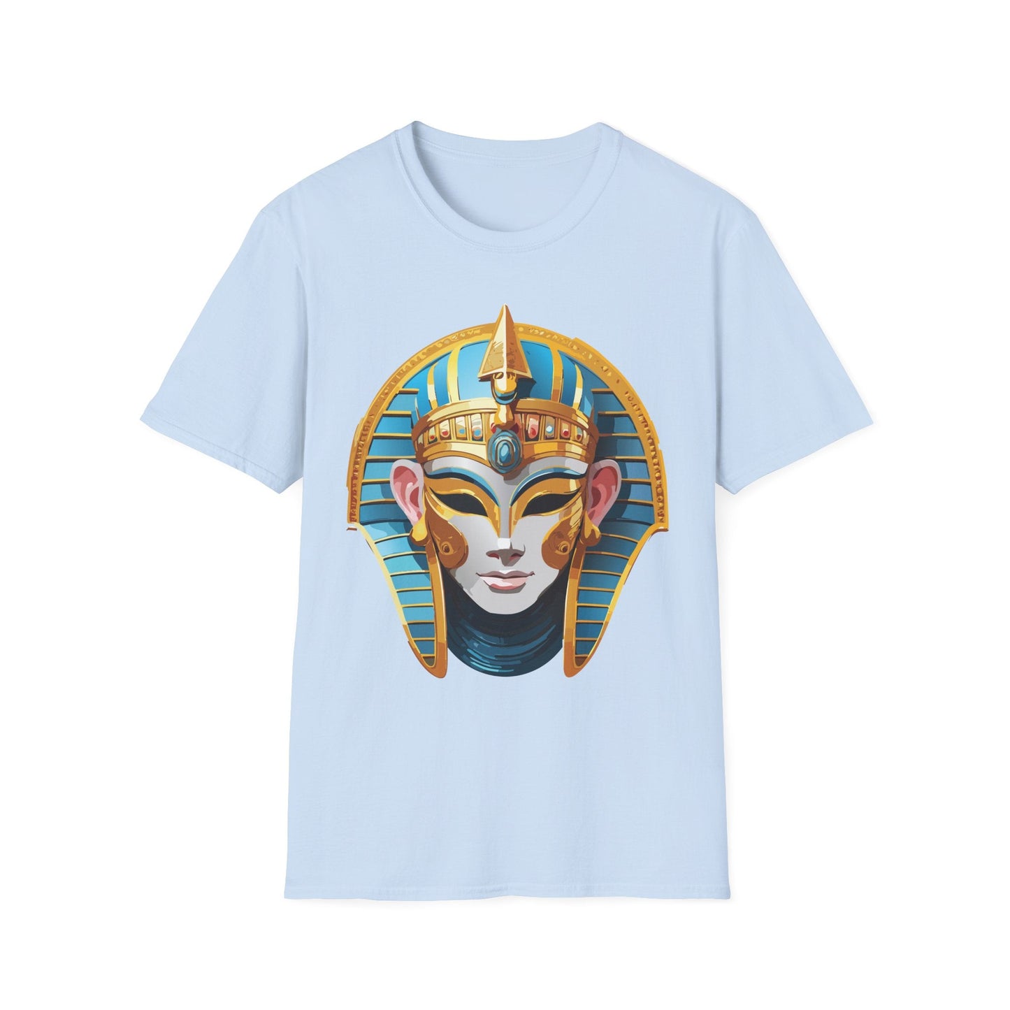 Mask Design Tee Shirt For Unisex Comfort Gildan Softstyle 64000 Ring Spun Cotton