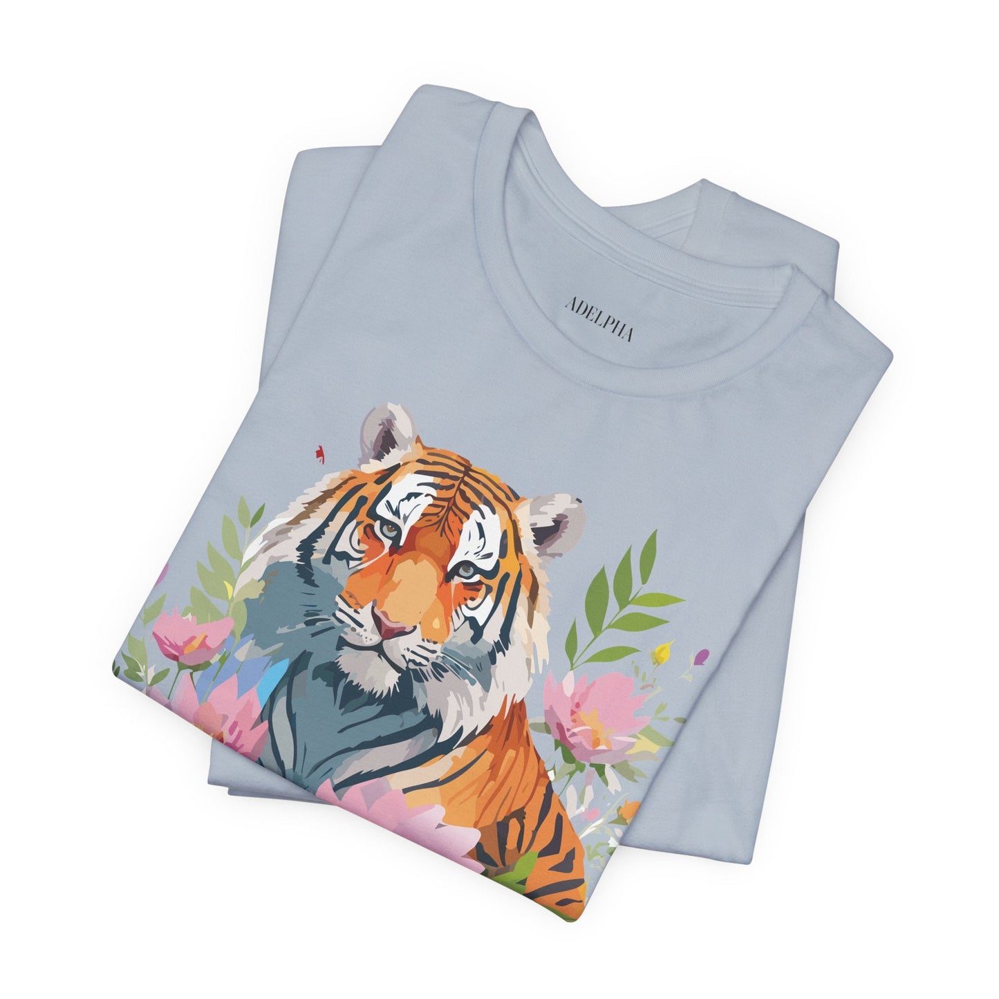 Tiger Graphic Tee Unisex Shirt By Adelpha Vintage Inspired Artwork Short Sleeve