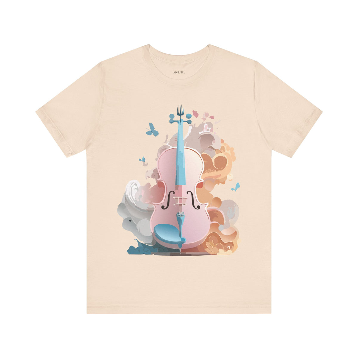 Music Graphic Unisex Cotton Bella+Canvas Tee with Art Design m145