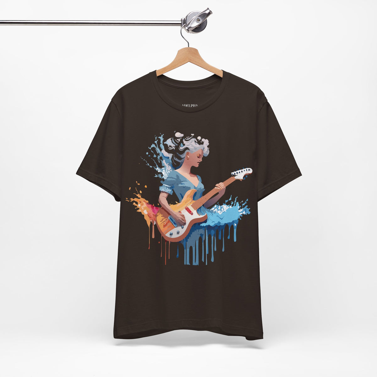 Music Graphic Unisex Cotton Bella+Canvas Tee with Art Design m87