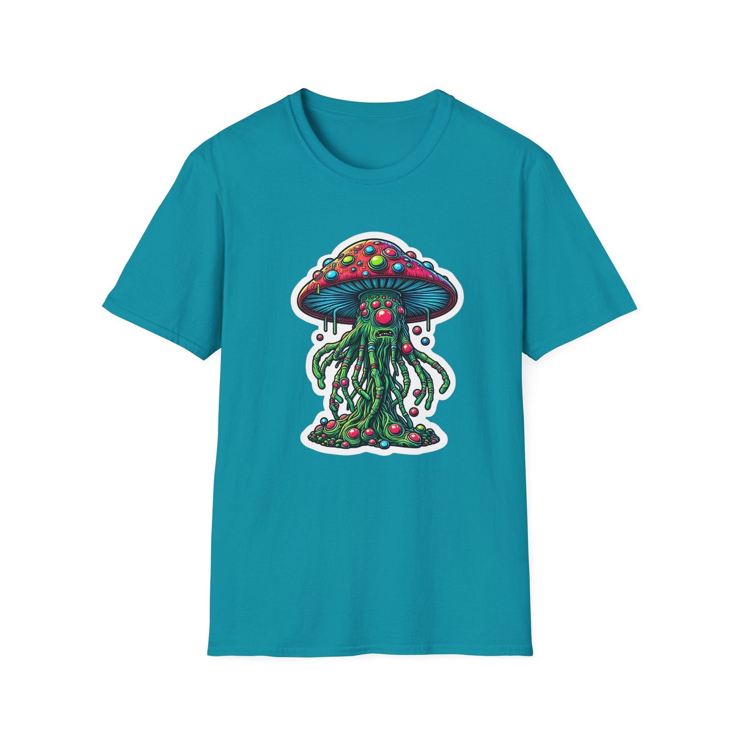Mashroom Tee Shirt Unisex Funny Mashroom Shirt With Fungus Art Design Gildan Softstyle 64000
