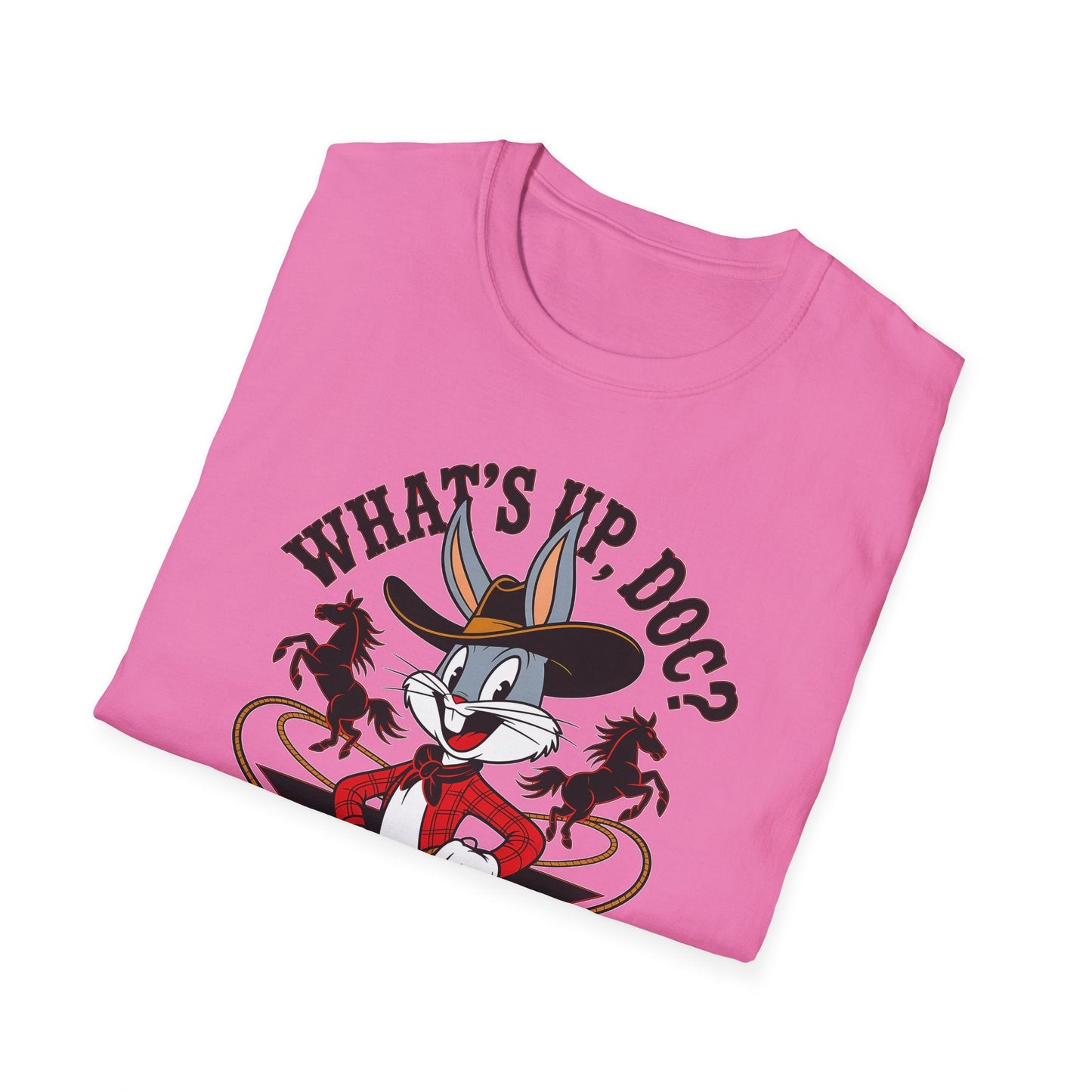 Bugs Bunny Shirt Unisex Cartoon T Shirt With Animation Design Softstyle Gildan 64000