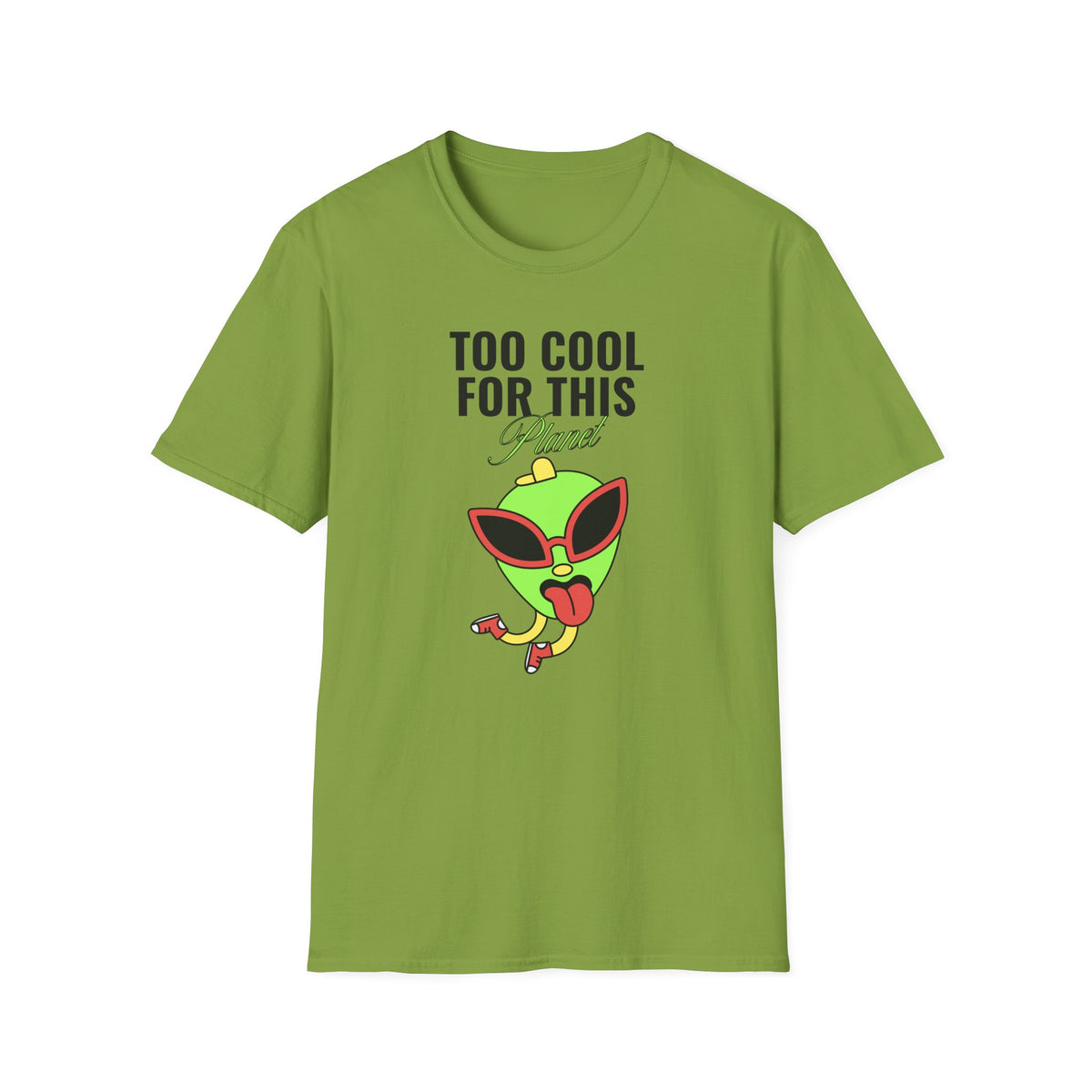Funny UFO Aliens Graphic Tee Gildan Unisex 100 Cotton Tee Shirt - 19