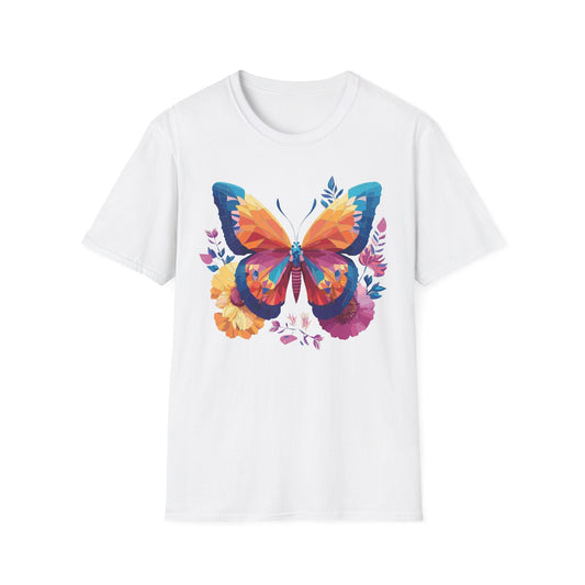 Butterfly Shirt Unisex Softstyle Short Sleeve Tee Monarch Butterfly 100 Percent Cotton