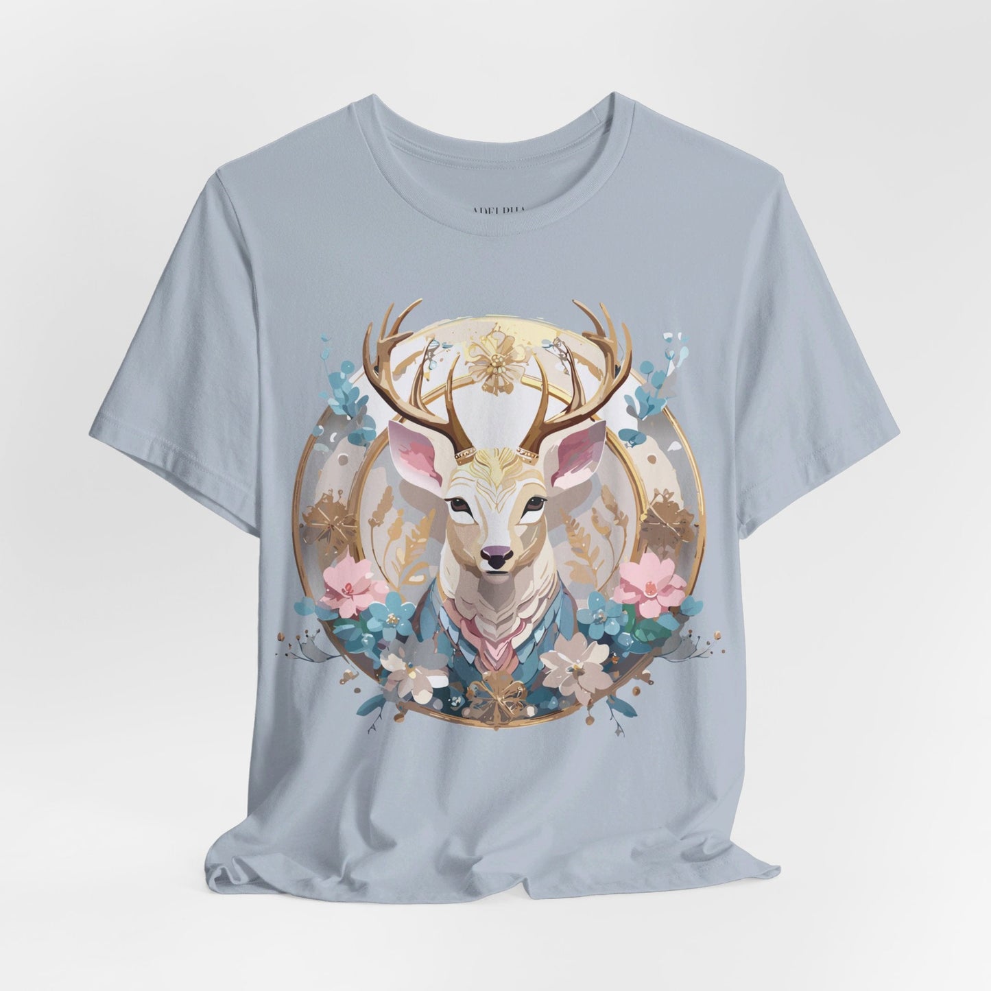 Medallion Graphic Unisex 100 Cotton Vintage Animal Medal Artwork Tee 70