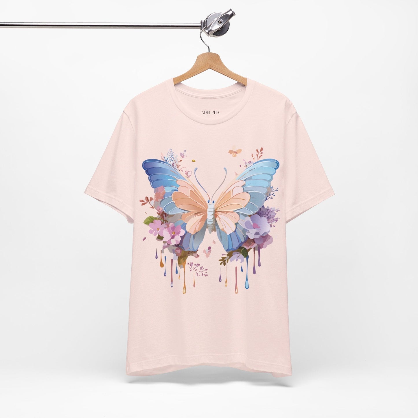 Butterfly Graphic Tee Unisex Jersey Short Sleeve Art Design Adelpha