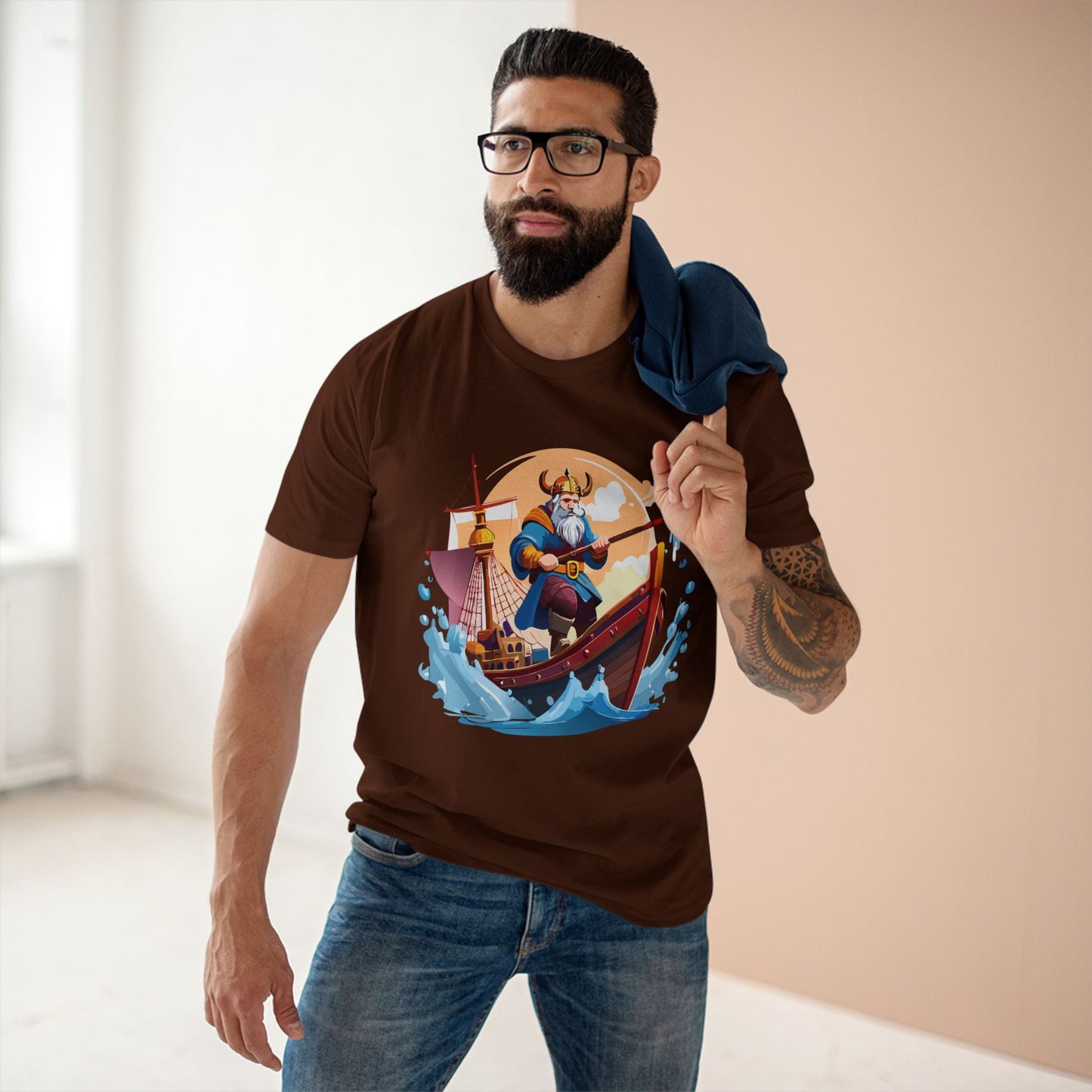 Viking Graphic Unisex 100 Cotton Staple Tee 4
