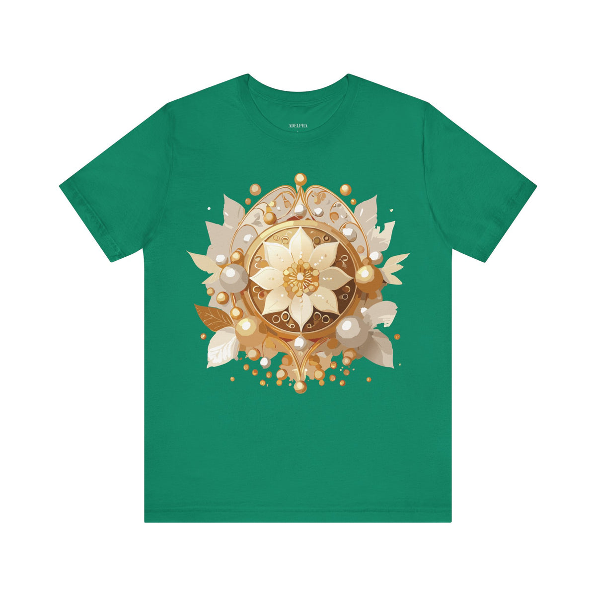 Jewelry Graphic Unisex Cotton Bella+Canvas Tee with Art Design n136