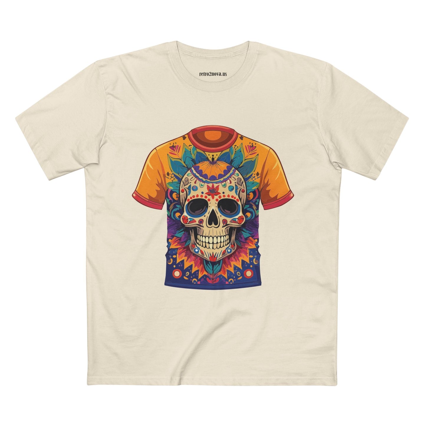 Skull Shirt Skeleton Shirt Unisex Premium Cotton Original Art Design Tee Retro2Nova Collection