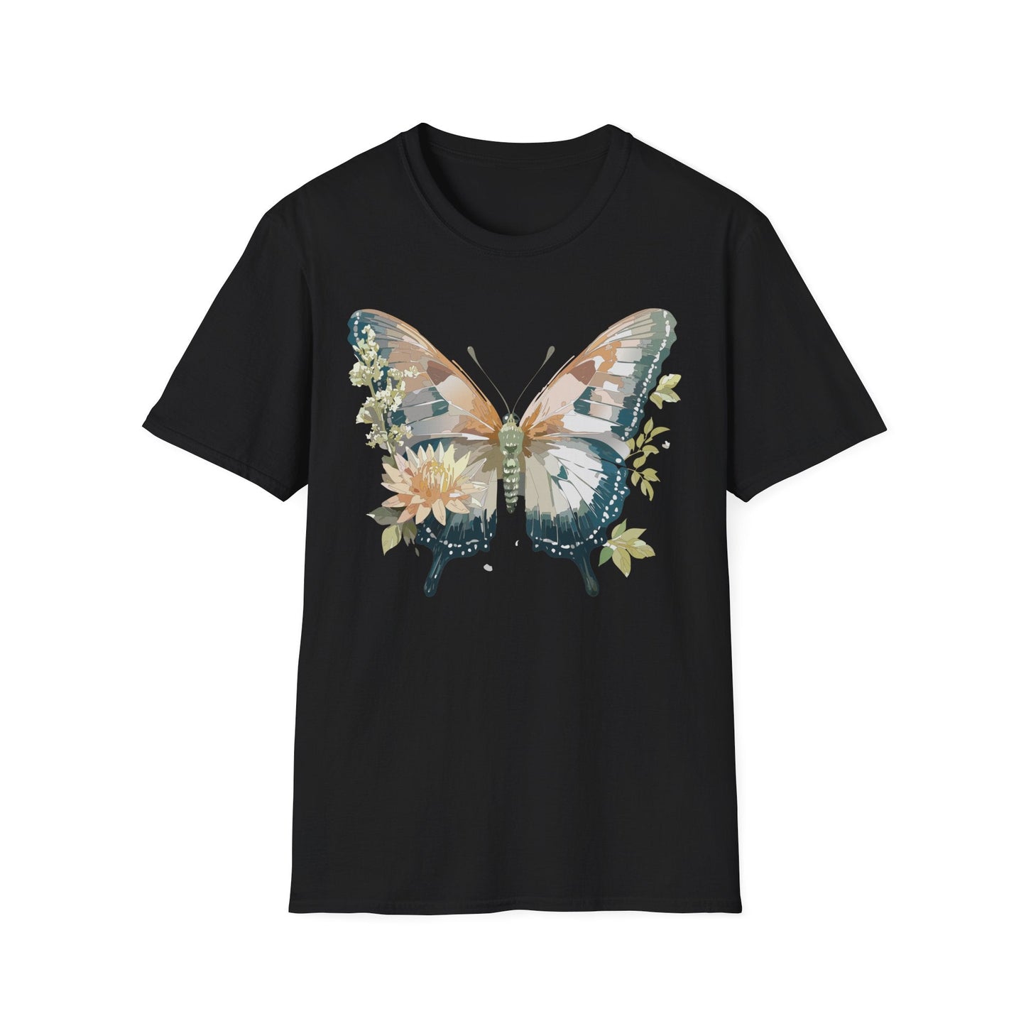Unisex Butterfly Shirt Monarch Butterfly Tee Softstyle Gildan 64000 100 Cotton Breathable