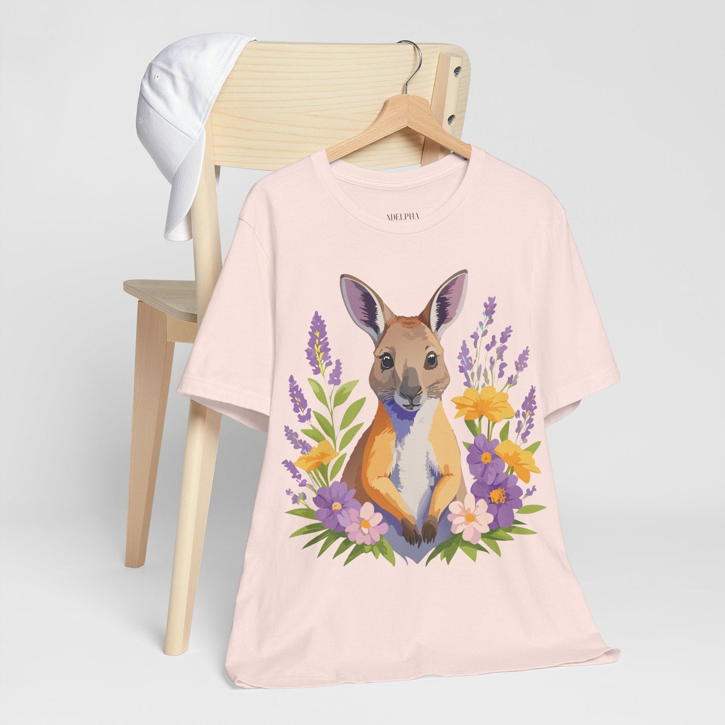 Kangaroo Graphic Unisex 100 Cotton Vintage Animal Artwork Tee 1