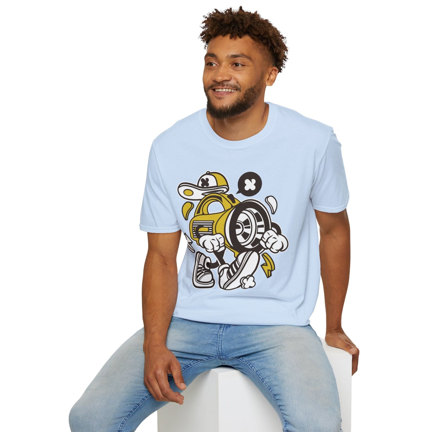 Cartoon T Shirt Animation Tee Funny Tee Unisex Softstyle Cotton Tee Gildan 64000