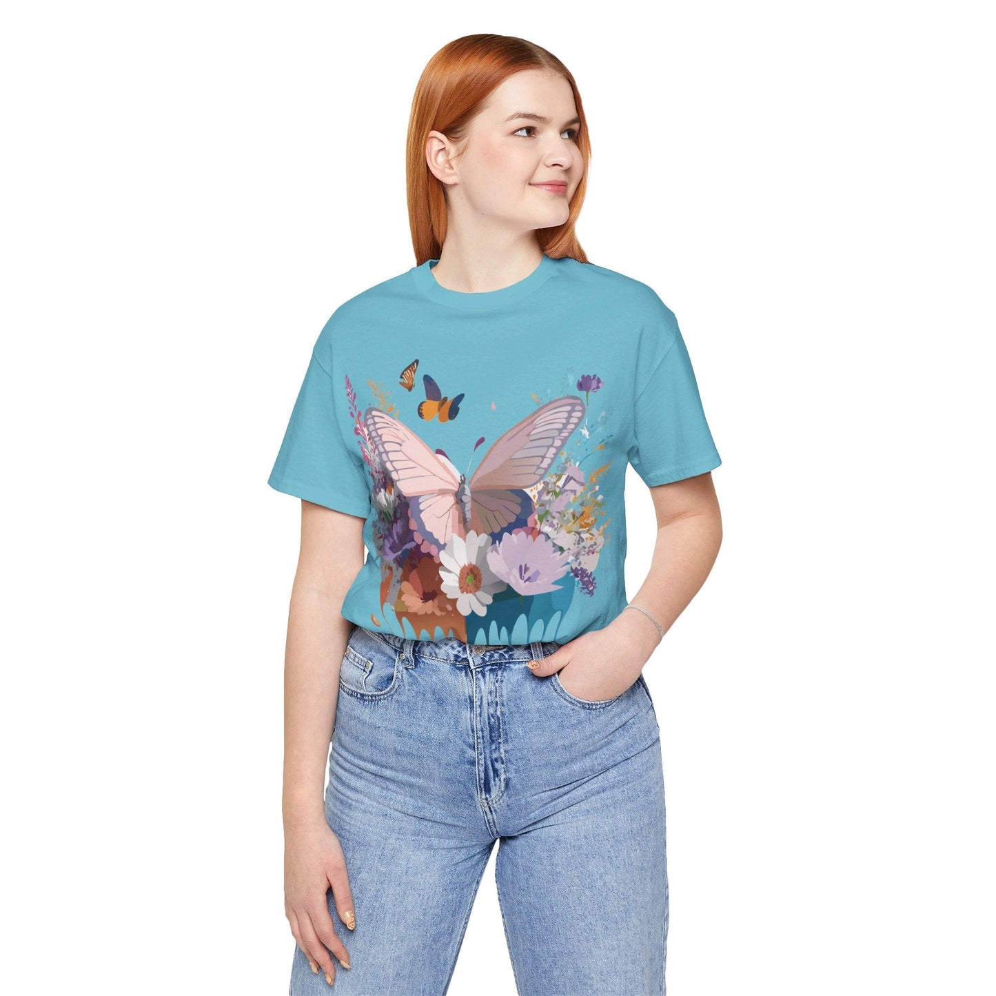 Butterfly Graphic Tee Adelpha Art Design Unisex Short Sleeve Shirt