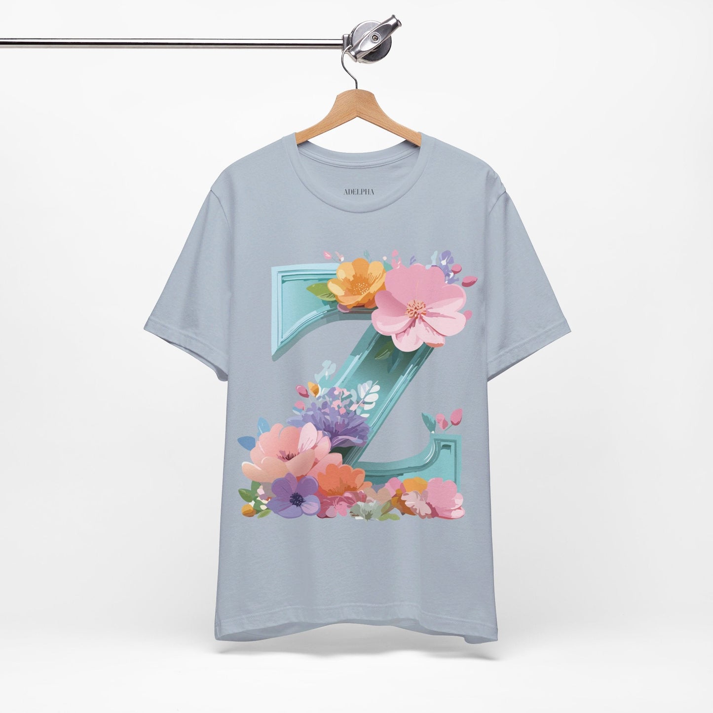 Letter Z Graphic Tee Unisex Jersey Short Sleeve Vintage Inspired Artwork