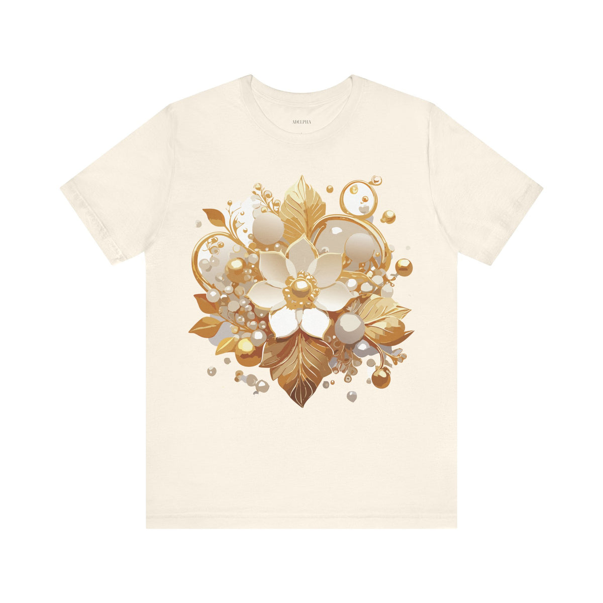 Jewelry Graphic Unisex Cotton Bella+Canvas Tee with Gemstones Art Design m22
