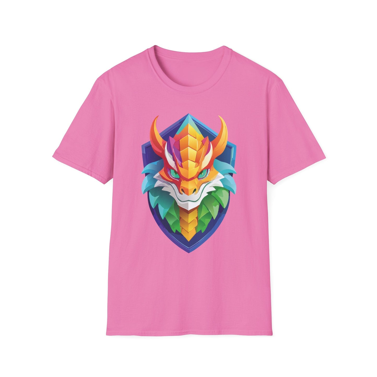 Dragon Graphic Unisex Cotton Softstyle Art Design Tee With Animals 6