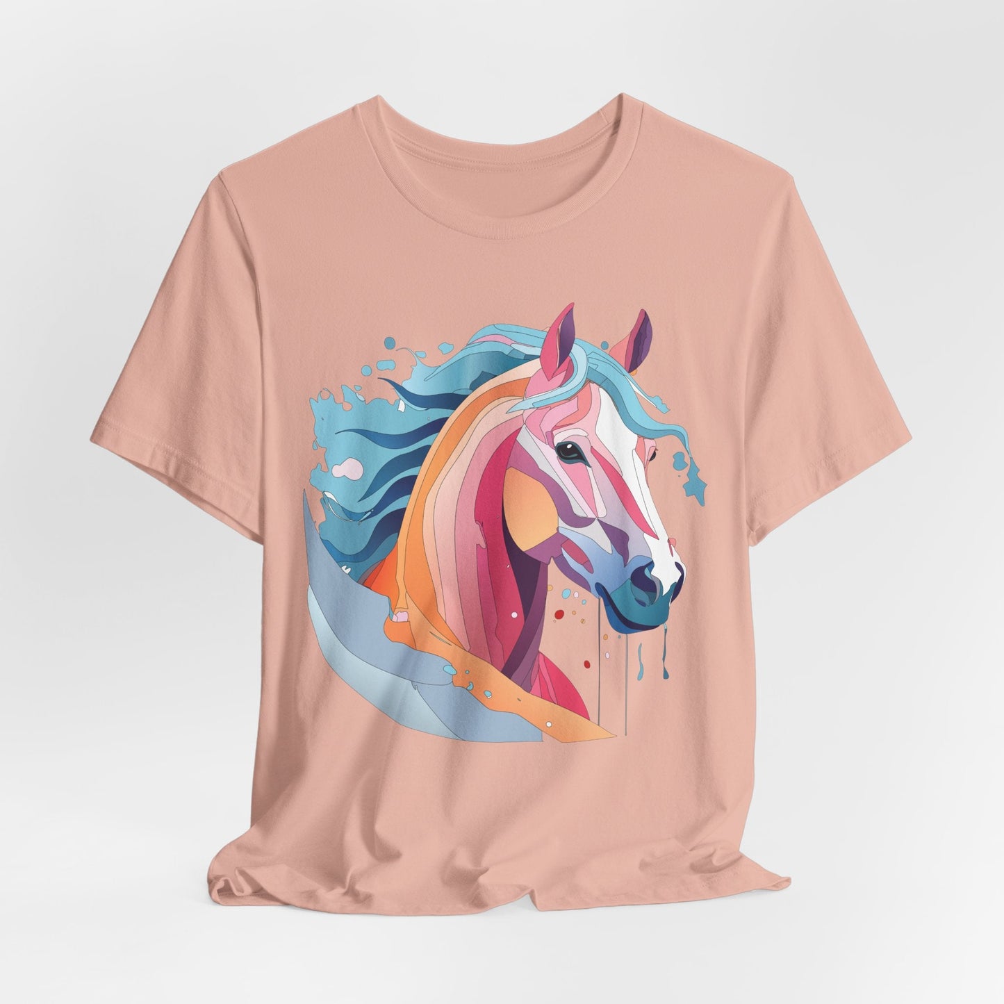 Unisex Animal Tee Shirt With Art Design Wild Animals Short Sleeve Premium Comfort Fit